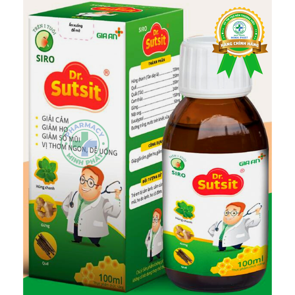 Siro Giải Cảm, Giảm Ho Dr.sutsit Gia An 100Ml
